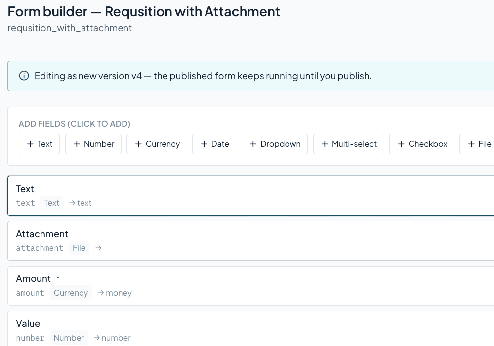 No-Code Workflow & Form Builder